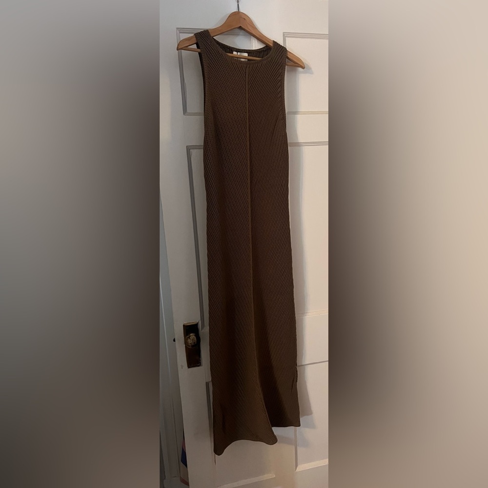 DISSH Brown Ribbed Maxi Dress - Picture 6 of 9